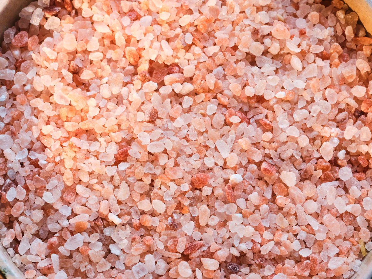 Front label of Maldon Merchants Range pink salt signaling premium heritage.