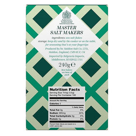 Maldon two-pack displayed on a counter for finishing seasoning.