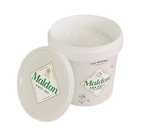 Maldon Salt on popcorn, delivers crisp finish.