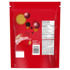 Maltesers Celebration pouch top seal keeps freshness between servings.