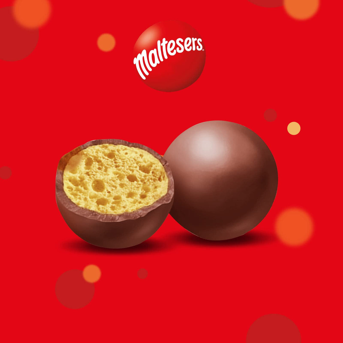 Maltesers inside visible through pouch for quick indulgence.