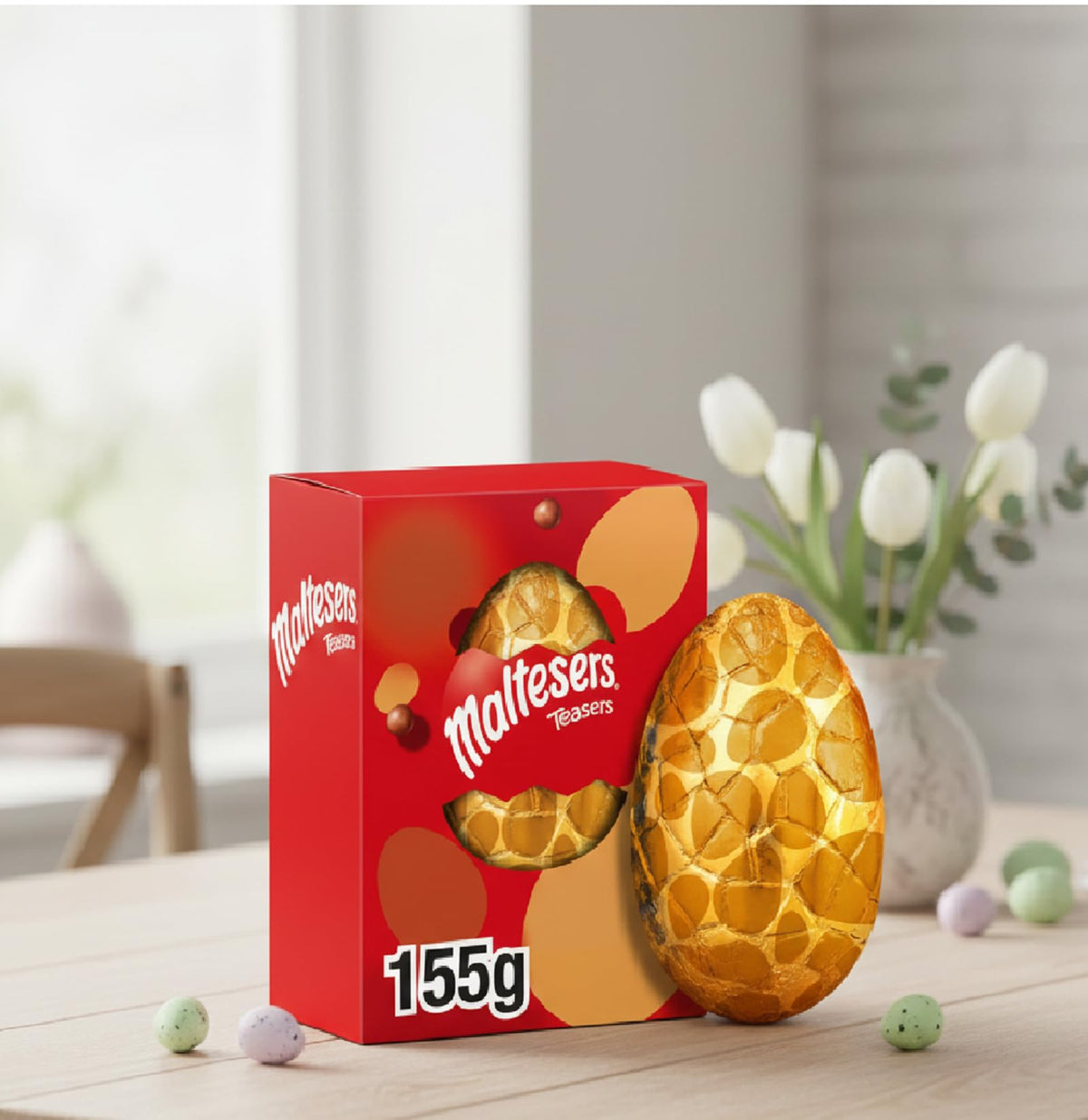 Maltesers Teasers Large Egg on Easter table, ready for sharing