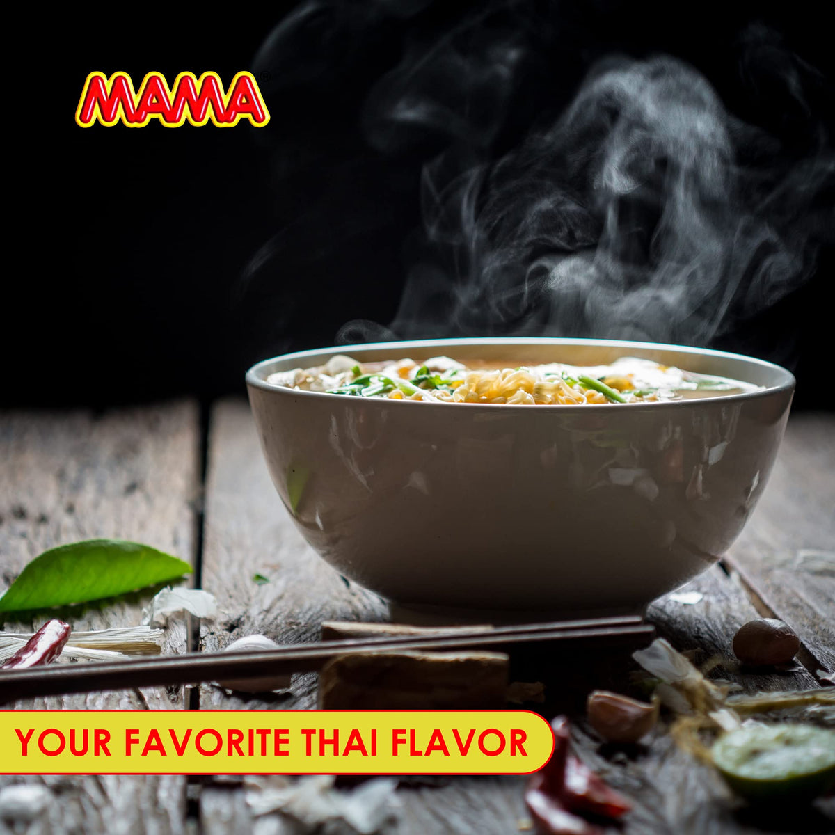 MAMA 30-pack instant noodles box for pantry convenience and quick meals.
