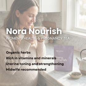 Alfalfa leaf and oatstraw provide balanced notes in Nora Nourish.
