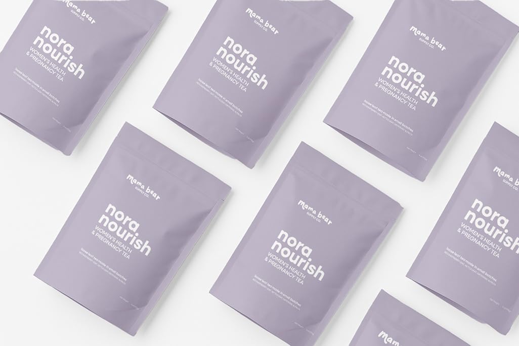 Red Raspberry Leaf and organic herbs appear in Nora Nourish.