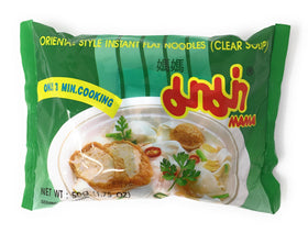 MAMA instant flat noodle soup box, convenient for quick meals.