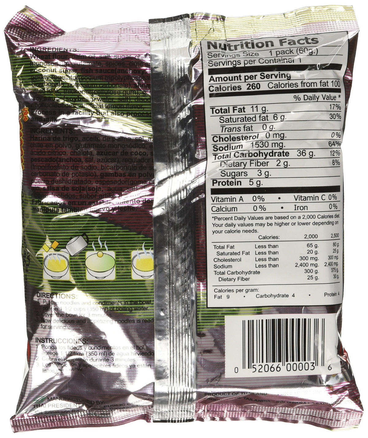 MAMA Shrimp Tom Yum 30-pack shows a convenient, no-trans-fat noodle option