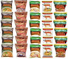 Mama Oriental Style noodle bundle box offers a convenient pantry staple.