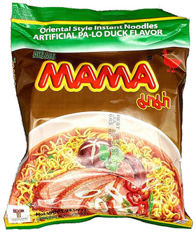 Assorted Mama Oriental Style noodles display variety for easy meal planning.