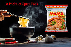 MAMA ramen spicy pork seasoning sachets ready to enhance homemade meals