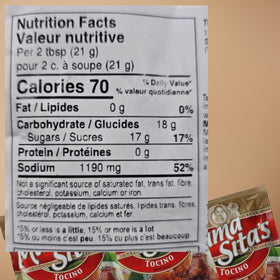 Mama Sita's Tocino Marinating Mix packaging front displaying six-pack for easy meals.
