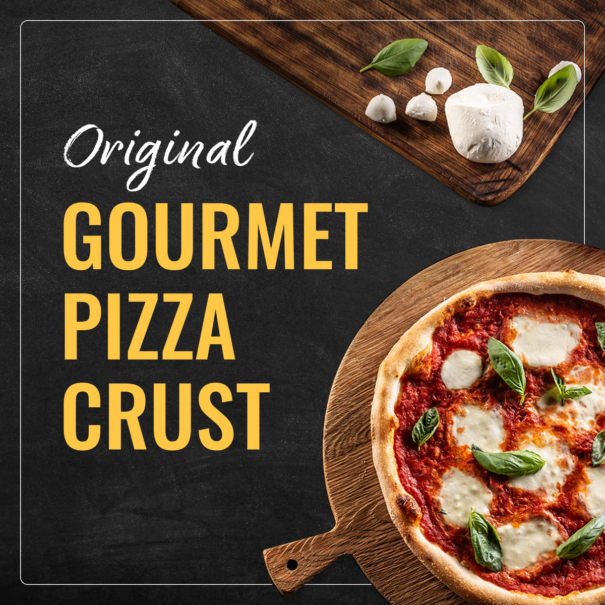 Pizza crust on baking sheet ready to bake in minutes.