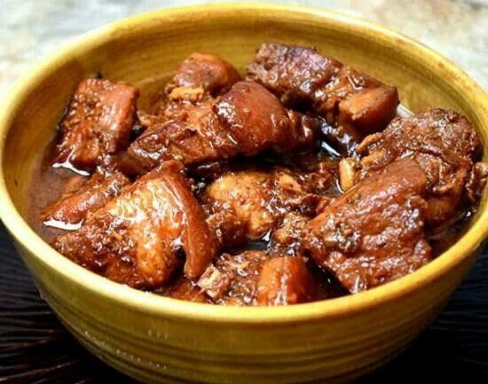 Mama Sita's Adobo sauce mix in a stir-fry with seafood for a glossy finish.