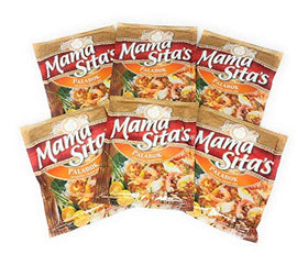 Mama Sita's Palabok 6-pack box showing packaging for quick pantry-ready meals.