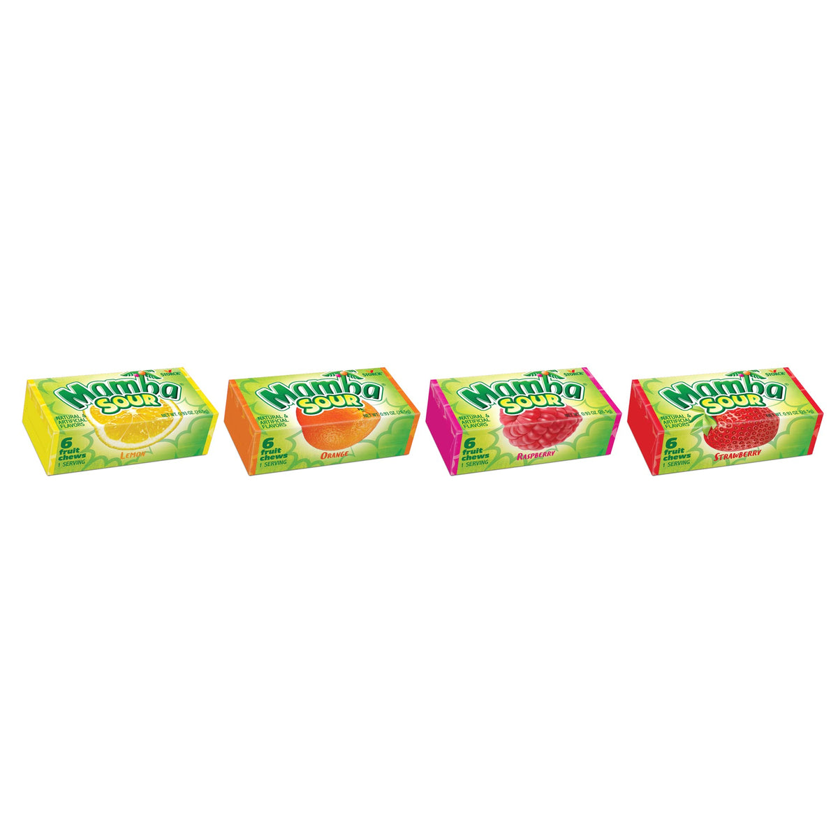 Mamba Sour Fruit Chews individually wrapped pieces stay fresh for on-the-go snacking