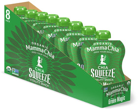 Mamma Chia Chia Squeeze Green Magic bottle for on-the-go vitality