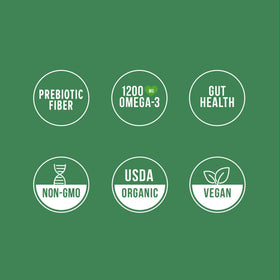 Mamma Chia Green Magic squeeze with non-GMO and kosher certifications.