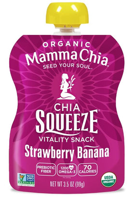 Mamma Chia Squeeze 5-variety pack, ideal for lunchboxes and gym bags.