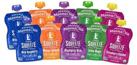 Mamma Chia Squeeze Wild Raspberry bottle, on-the-go vitality option.