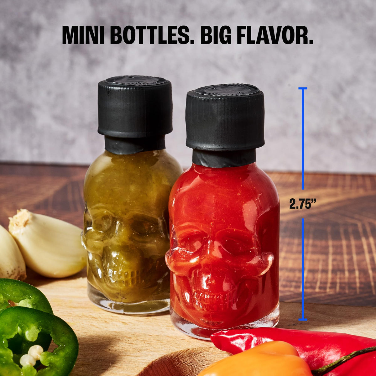 Man Crates Hot Sauce Inferno Flight includes 21 sauces in compact bottles.