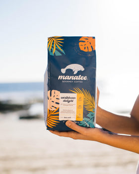 Aromas from Manatee Gourmet Coffee Caribbean Delight fill the kitchen with inviting notes.