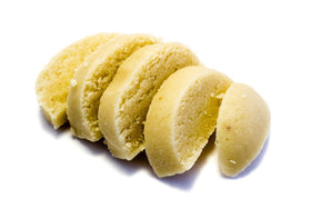 Close-up texture shot of Mandelin paste highlights its delicate pliability