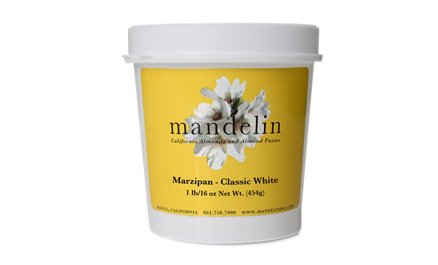 Mandelin California almonds in paste with gluten-free appeal.