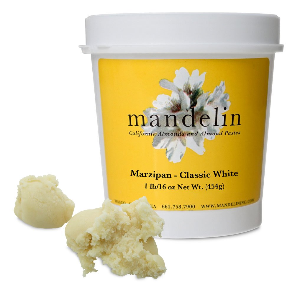 Mandelin Marzipan modeling paste close-up showing smooth texture for precise figures.