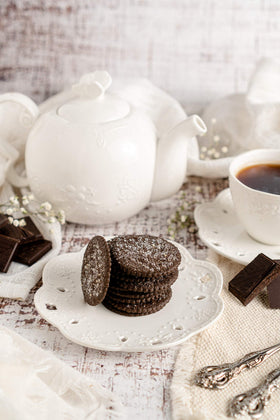 Mandy's Cookie Thins decorative canister makes a beautiful gift for any celebration.