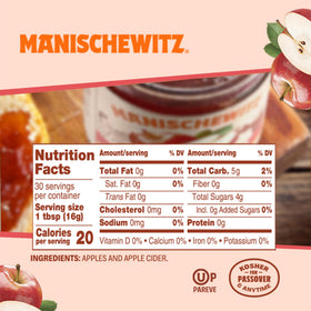 Manischewitz Apple Butter spread texture invites creamy, slow-cooked flavor in recipes.