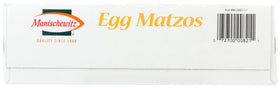 Manischewitz Egg Matzo Crackers fat-free label supports lighter choices.