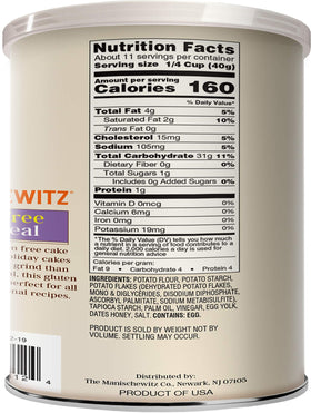 Closeup of gluten-free Manischewitz cake meal highlighting grain-free formulation