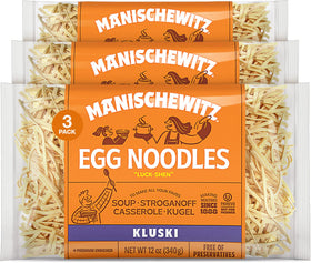 Manischewitz Kluski egg noodles pack for quick homestyle meals