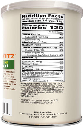 Close-up of fine matzo meal texture, ideal for smooth gluten-free batters.