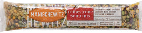 Manischewitz Minestrone served-bowl image; satisfying, convenient meal option.