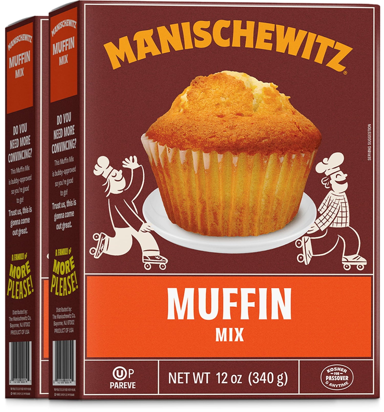 Manischewitz Muffin Mix Apple Cinnamon muffins ready for a cozy breakfast