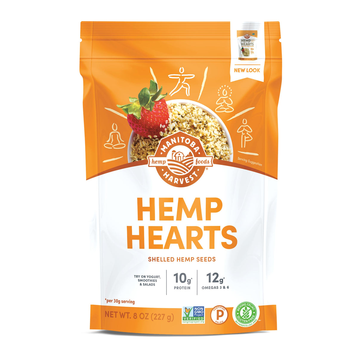 Manitoba Harvest Hemp Hearts 8oz pack, an easy plant protein option.
