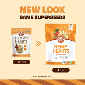 Close-up of Manitoba Harvest Hemp Hearts with nutty aroma for quick protein boost.