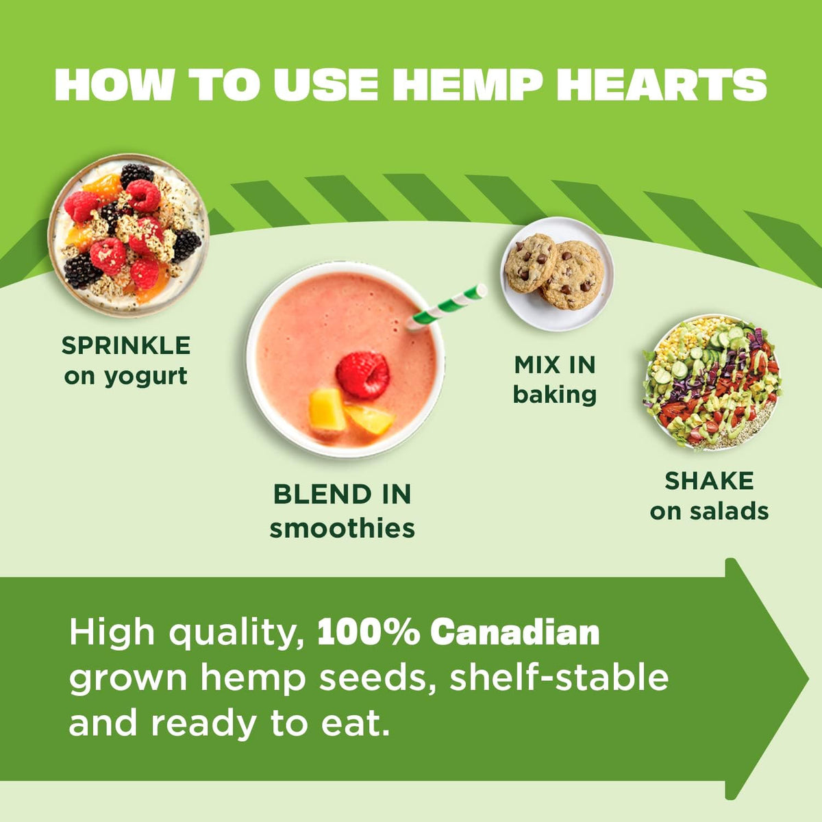 Manitoba Harvest hemp hearts in smoothie provide omega boost and creaminess.