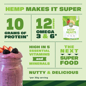 Manitoba Harvest hemp hearts on yogurt add crunch and protein.
