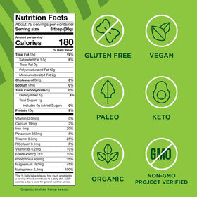Manitoba Harvest Organic Hemp Hearts sprinkled on salad adds nutty flavor and texture