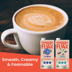Manitoba Milling unsweetened flax milk family-owned brand image