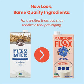 Manitoba Milling Flax Milk pour into glass ideal for coffee creamer