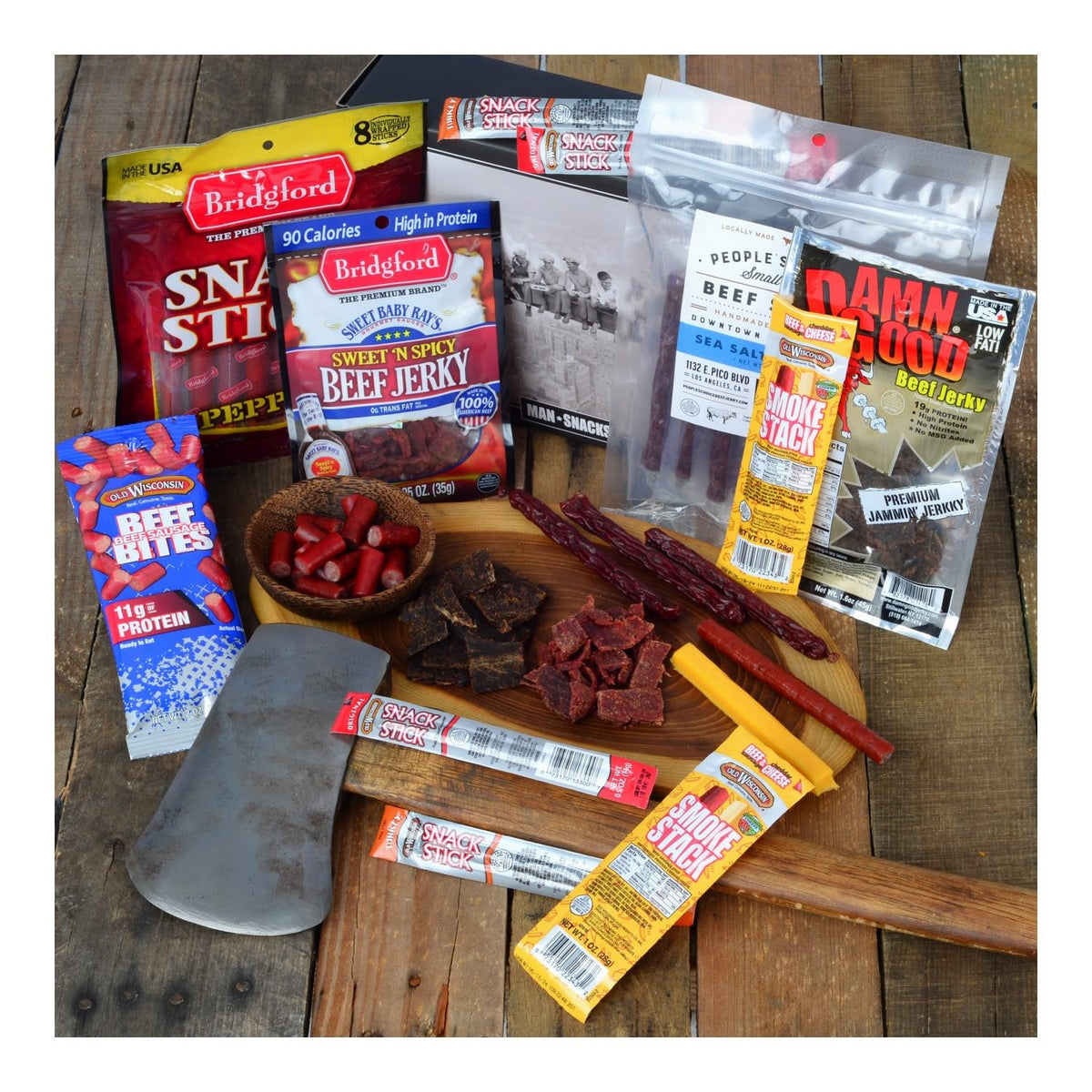 ManSnacks pepperoni sticks ideal for quick savory bites during travel