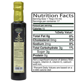 Mantova Fig Balsamic Vinegar dressing pour elevates marinades with a fig note and tangy finish.