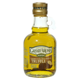 Mantova Grand’Aroma truffle olive oil bottle adds rich Italian aroma to dishes