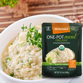 Mantova Organic Cauliflower Rice breakfast bowl for a easy morning start.