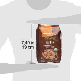 Mantova organic durum semolina shells highlighting premium ingredients