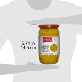 Mantova yellow tomato sauce pack of two, gluten-free and sugar-free