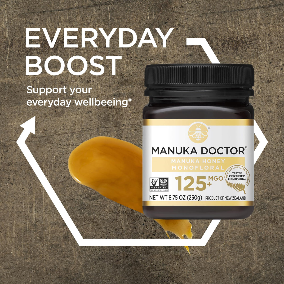 Manuka Doctor honey drizzle over muesli for a nutritious breakfast